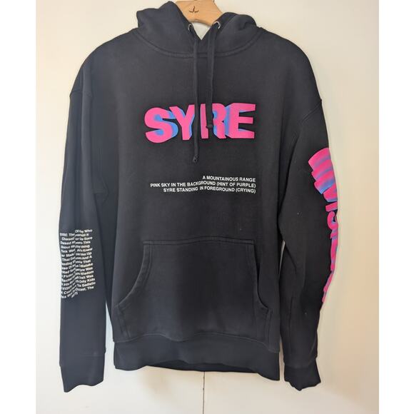 Hoodie MSFTSrep Utopia - Jaden Smith - Noir Manches Rayées - Taille L - Édition Limitée